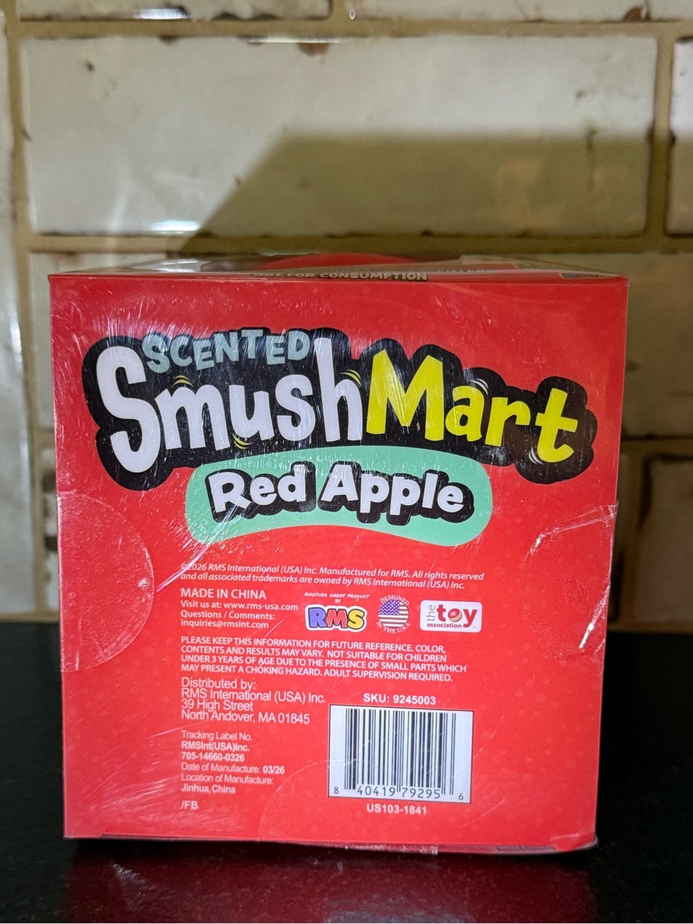 SmushMart Scented Red Apple Kids Squishy Toy - Picture 5 of 5